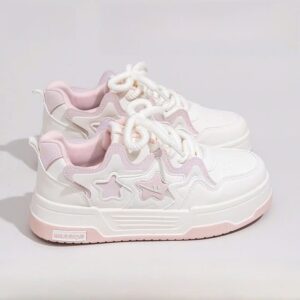 Giày sneaker hồng ngôi sao